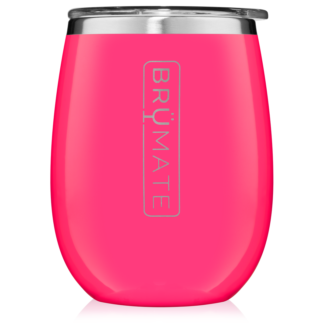 UNCORK'D XL 14oz Wine Tumbler | Neon Pink