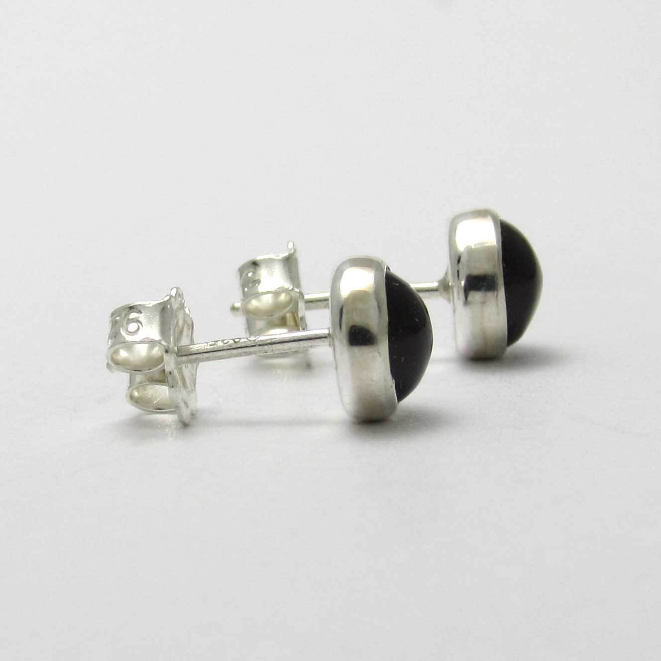 6mm Onyx Stud Earrings - TheExCB