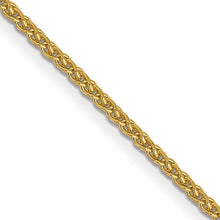 Load image into Gallery viewer, 14k 1mm D/C Spiga with Lobster Clasp Chain