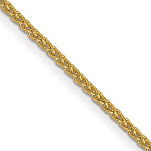 14k 1mm D/C Spiga with Lobster Clasp Chain
