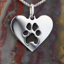 Load image into Gallery viewer, Custom Footprint, Pawprint, Drawing or Handwriting necklace
