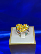 Load image into Gallery viewer, Yellow Heart Ring