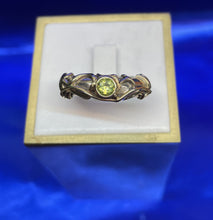 Load image into Gallery viewer, Gold and Sterling Peridot Ring