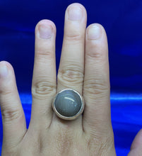 Load image into Gallery viewer, Milky Agate High Dome Ring