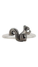 Load image into Gallery viewer, Black Squirrel Silver Ring