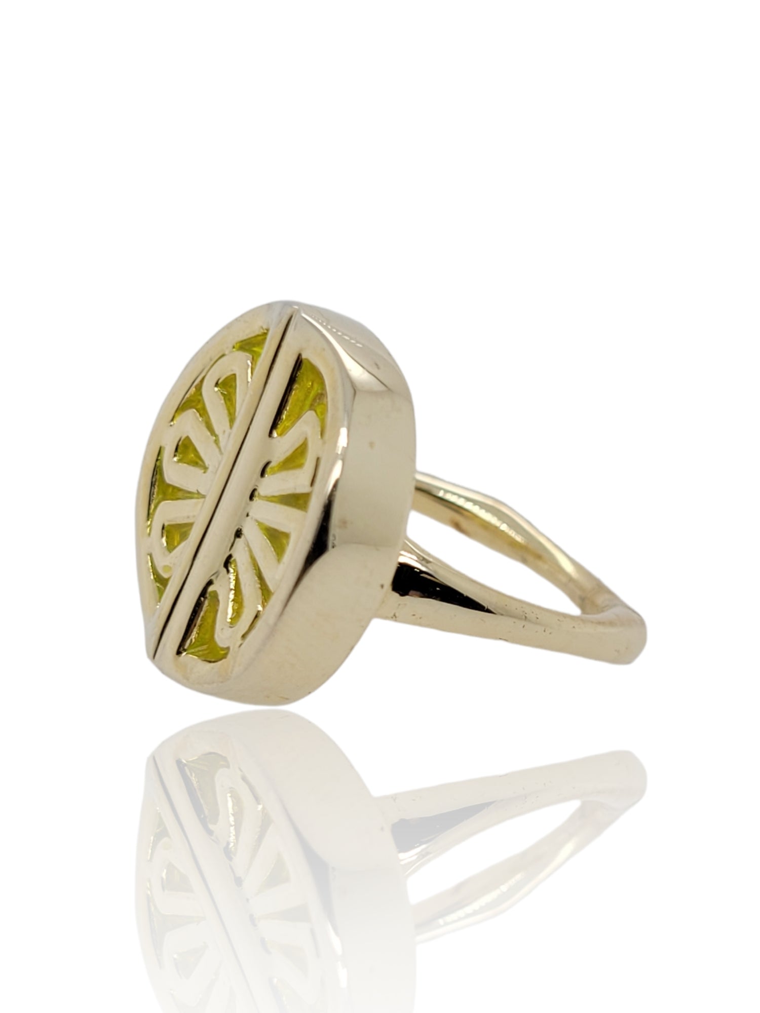 Fruition Citrus Ring w/Plique' a jour