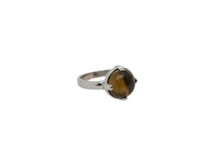 Load image into Gallery viewer, Tiger Eye Ring Sterling Silver