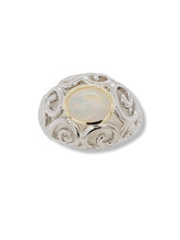 Load image into Gallery viewer, Opal Scroll Sterling Silver and 14k Ring