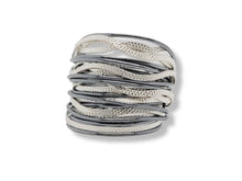 Load image into Gallery viewer, Sterling Silver 2 Colors Wide Ring