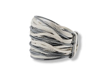 Load image into Gallery viewer, Sterling Silver 2 Colors Wide Ring