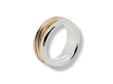 Load image into Gallery viewer, Rose Gold Filled and Sterling Silver Ring