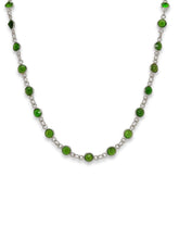 Load image into Gallery viewer, Chrome Diopside Station Necklace