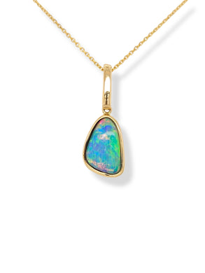 14KY Australian Opal Necklace