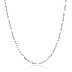 Sterling Silver Curb Chain 24"