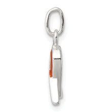 Load image into Gallery viewer, Sterling Silver Orange Enameled Awareness Charm