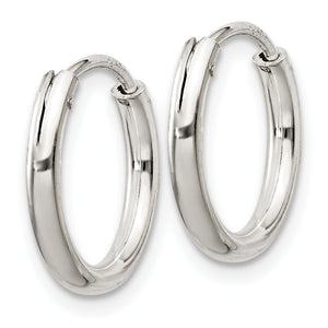 Sterling Silver 2mm Hoop Earrings