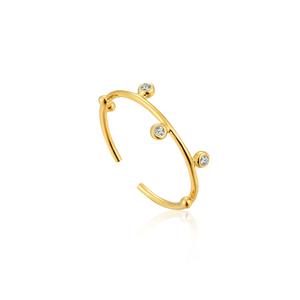 Gold Shimmer Stud Adjustable Ring