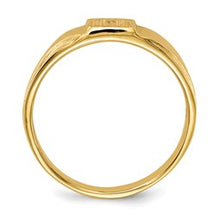 Load image into Gallery viewer, 14k Child's Diamond Ring Mounting 4.5mmx4.5mm Closed Back
