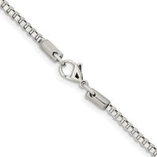 Load image into Gallery viewer, Chisel Stainless Steel Polished 3.2mm 30 inch Box Chain