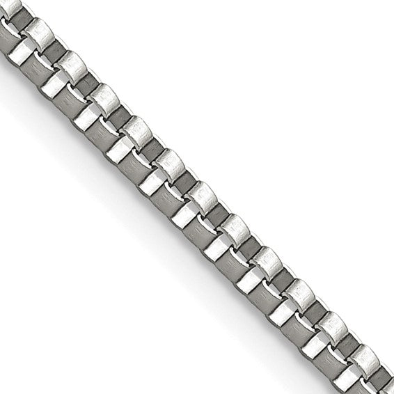 Chisel Stainless Steel Polished 3.2mm 30 inch Box Chain