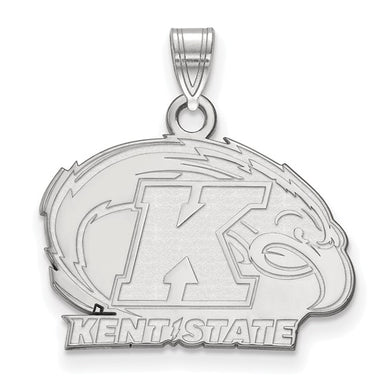 Kent State University Small Pendant Rh-plated