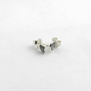4mm Silver Cup Earrings - TheExCB