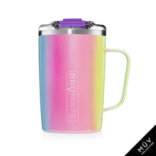 Load image into Gallery viewer, TODDY 16oz Insulated Coffee Mug | Glitter Rainbow