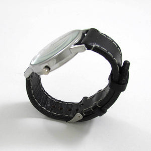 Compass Black Leather Wrist Watch - TheExCB