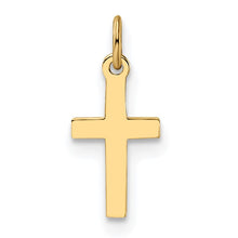 Load image into Gallery viewer, 14k Polished Solid Cross Pendant