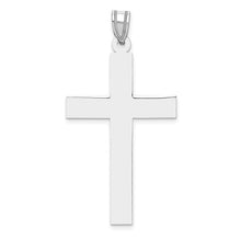 Load image into Gallery viewer, 14k White Gold Polished Cross Pendant
