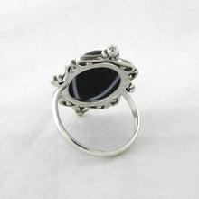 Load image into Gallery viewer, Black Agate Cameo Ring - TheExCB