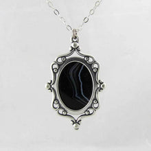 Load image into Gallery viewer, Black Agate Cameo Pendant - TheExCB