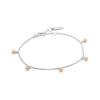 Silver Orbit Drop Balls Bracelet