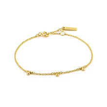 Load image into Gallery viewer, Gold Shimmer Triple Stud Bracelet