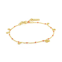 Load image into Gallery viewer, Gold Dotted Drop Discs Bracelet