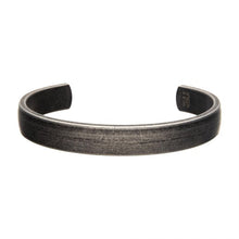Load image into Gallery viewer, Stainless Steel with Antiqued Finish Plain Cuff Bangle Bracelet