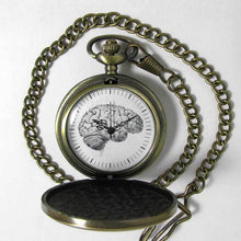 Load image into Gallery viewer, Anatomical Brain Pocket Watch - TheExCB