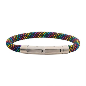 6mm Rainbow Nylon Cord Bracelet