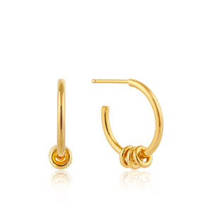 Gold Modern Hoop Earrings