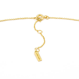 Gold Texture Solid Bar Necklace