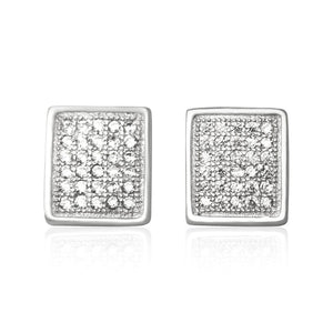 Square Micropavé Cubic Zirconia Earrings