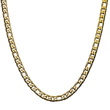Load image into Gallery viewer, Stainless Steel &amp; Gol IP 7.5mm Figaro Chain Necklace