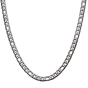 Stainless Steel 7.5mm Figaro Chain Necklace