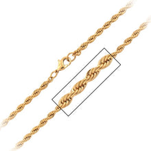 Load image into Gallery viewer, Gold Plated French Rope Chain