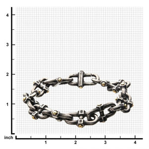 Stainless Steel Antique Distressed Mariner Chain Bracelet