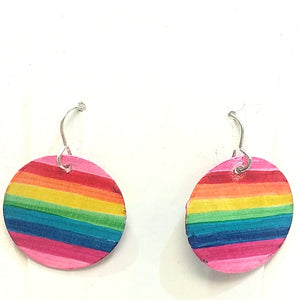 Rainbow Earrings (circle)