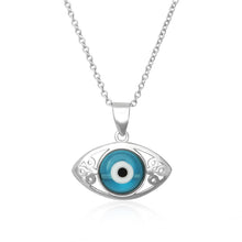 Load image into Gallery viewer, Evil Eye Pendant and Necklace Set