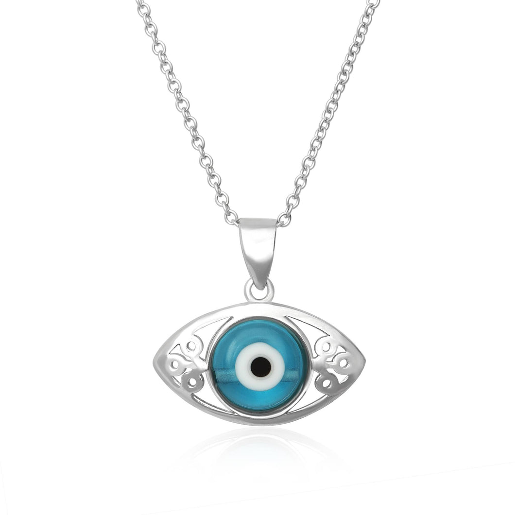 Evil Eye Pendant and Necklace Set