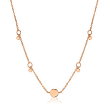 Load image into Gallery viewer, Rose Gold Geometry Drop Discs Necklace