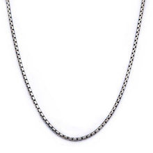 Load image into Gallery viewer, 3mm Oxidized Steel Boston Link Chain